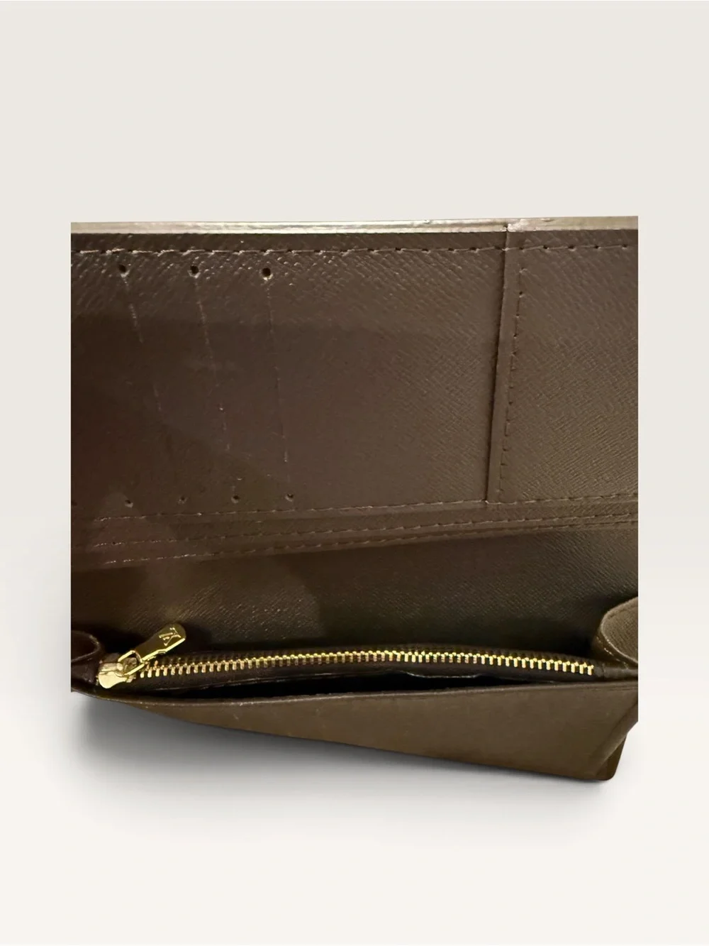 NWOT Source Unknown Brown Checkered Long Bifold Wallet